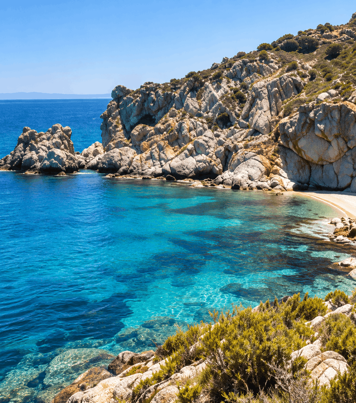 Côte de l'île de San Pietro en Sardaigne